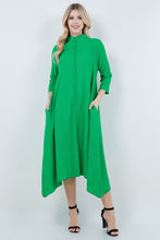 Load image into Gallery viewer, Kelly Green Vintage and Textured Dress ( 1XL-3XL)