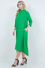 Load image into Gallery viewer, Kelly Green Vintage and Textured Dress ( 1XL-3XL)