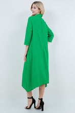 Load image into Gallery viewer, Kelly Green Vintage and Textured Dress ( 1XL-3XL)