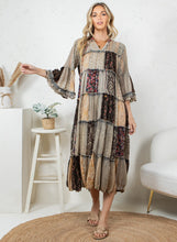 Load image into Gallery viewer, Anika  Patchwork Dress