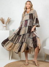 Load image into Gallery viewer, Anika  Patchwork Dress