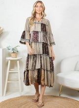 Load image into Gallery viewer, Anika  Patchwork Dress