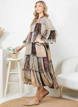 Load image into Gallery viewer, Anika  Patchwork Dress