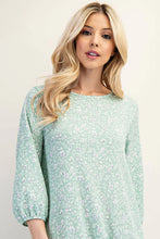 Load image into Gallery viewer, Sarah Sage Floral High-Low Dress with Ruffle Hem ( S-3XL)