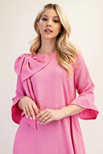 Load image into Gallery viewer, Pretty in Pink Dress  with a Bow ( S-3XL)