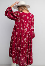 Load image into Gallery viewer, Alexa Brick Mix Ruffled Midi Dress