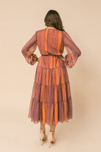 Load image into Gallery viewer, Ginger and Blue Woven Printed Midi Dress (S-3X)