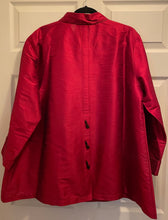 Load image into Gallery viewer, Silky Jackets (Options: Red, Green and Cobalt Blue) Run Generous-up to 48" Bust