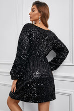 Load image into Gallery viewer, Classy Black Sequin Tunic