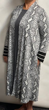 Load image into Gallery viewer, Snakeskin Open Front Long Cardigan
