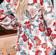 Load image into Gallery viewer, Floral Patchwork Blouse (Fits both Regular and Curvy)