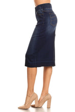 Load image into Gallery viewer, New Denim Mid-Length Elastic Waistband Pencil Skirt (S-3XL)
