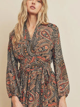 Load image into Gallery viewer, Stunning Paisley Maze Wrap Dress (S-L)
