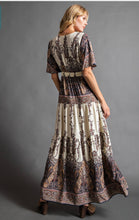 Load image into Gallery viewer, Mae Patterned Maxi Dress with pockets (S-L)
