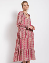 Load image into Gallery viewer, Pink Paisley Printed Maxi Dress
