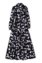 Load image into Gallery viewer, Black and White Shirt Dress
