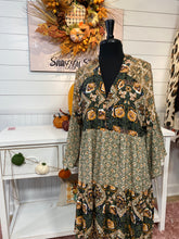 Load image into Gallery viewer, Olive Green Tunic with Bell Sleeves FB Live
