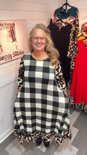 Load and play video in Gallery viewer, Esther White Buffalo Plaid Dress ( S -3XL)
