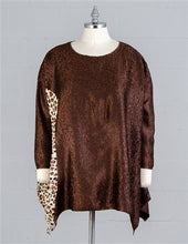 Load image into Gallery viewer, Berek Leopard Print Crinkle Tunic Top
