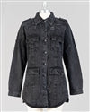Load image into Gallery viewer, Black Long Jean Designer Jacket FB Live
