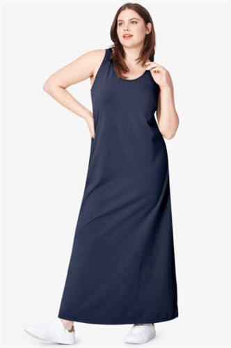 Sale! Curvy Navy Maxi Dress