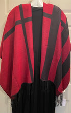 Load image into Gallery viewer, Red and Black Shawl
