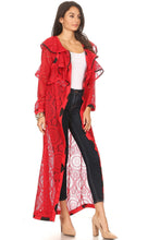 Load image into Gallery viewer, Ruffled Lace Duster (Click for Additional Colors)
