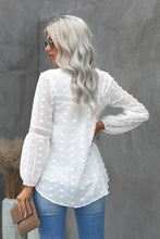 Load image into Gallery viewer, SCARLETT White Swiss Dot Blouse
