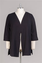 Load image into Gallery viewer, Sale! Curvy Catherine&#39;s Black,Navy,Blue Cardigan3/4 sleeves  (1X-3X)
