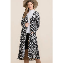 Load image into Gallery viewer, Long Leopard Button Down Cardigan With Pockets (S-3X) FB Live
