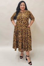 Load image into Gallery viewer, BELLA Cheetah Animal Print  Fit and Flare  Dress (S-3XL) FB Live

