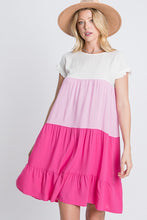 Load image into Gallery viewer, Sale! Lightweight Pink Tiered Tunic/Mini Dress
