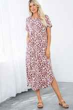 Load image into Gallery viewer, Sale! ROSE French Terry Dress with Curved Hem (S-3X)
