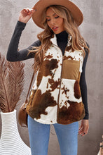 Load image into Gallery viewer, Cheyenne Zipper Plush Sleeveless Vest/Coat.( large only)
