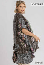 Load image into Gallery viewer, Sale!  Curvy Classy Mixed Print Kimono_( XL-1XL) Last One!
