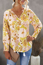 Load image into Gallery viewer, Blush, Light Brown, and Mustard Bishop Sleeve Blouse  Regular and Curvy
